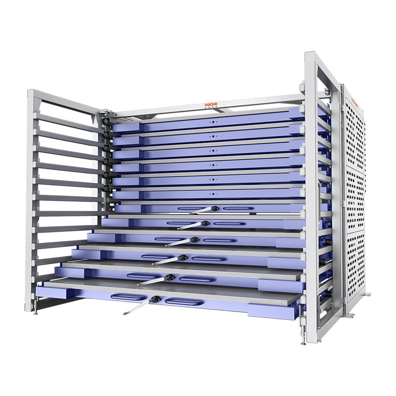 Rack de chapa metálica tipo gaveta elétrica