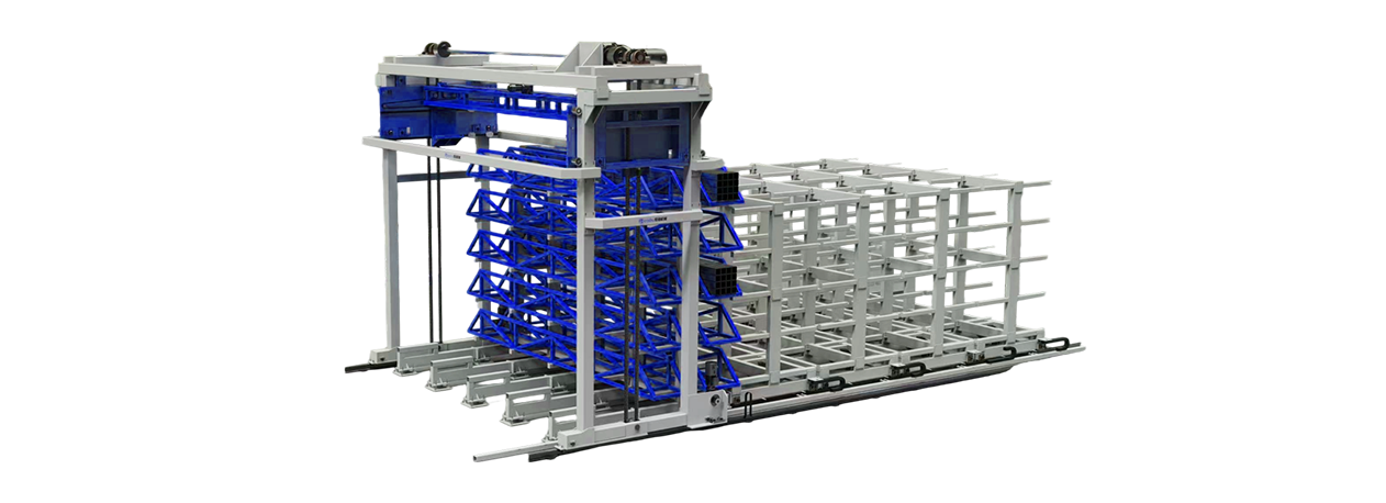 Rack de armazenamento de material longo