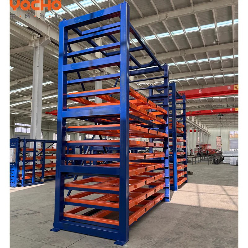 Racks de armazenamento de empilhadeira de alta capacidade Racks de armazenamento de chapa metálica de alta densidade